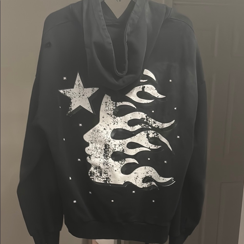 Men's Black Graphic Hoodie